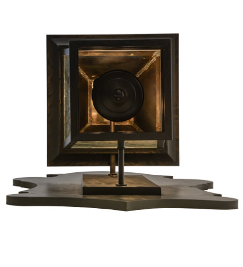 Meyda Lighting Fanucchi 18" 2-Light Timeless Bronze Lantern Wall Sconce With Clear Seeded Shade Glass