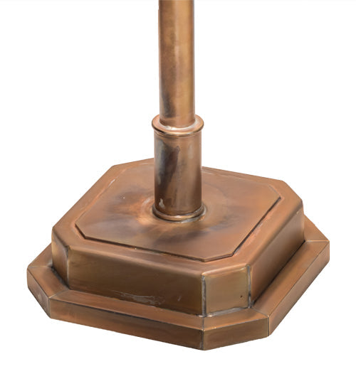 Meyda Lighting Fargo 16" 2-Light Vintage Brass Banker's Table Lamp