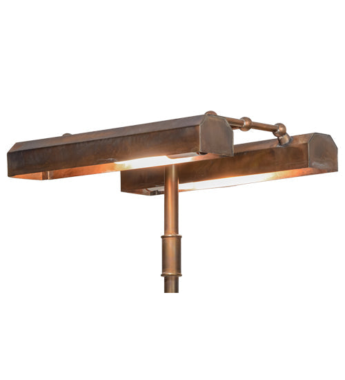 Meyda Lighting Fargo 16" 2-Light Vintage Brass Banker's Table Lamp