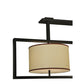 Meyda Lighting Farm Table 100" 6-Light Timeless Bronze Island Pendant Light With Natural Textrene Shade