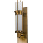 Meyda Lighting Farmington 10" Gold Wall Sconce With White Statuario Idalight Shade Glass