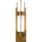 Meyda Lighting Farmington 10" Gold Wall Sconce With White Statuario Idalight Shade Glass