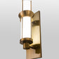 Meyda Lighting Farmington 10" Gold Wall Sconce With White Statuario Idalight Shade Glass