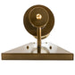 Meyda Lighting Farmington 10" Gold Wall Sconce With White Statuario Idalight Shade Glass
