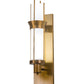 Meyda Lighting Farmington 10" Gold Wall Sconce With White Statuario Idalight Shade Glass