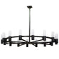 Meyda Lighting Farmington 144" 32-Light Timeless Bronze Chandelier With White Statuario Idalight Shade Glass