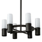 Meyda Lighting Farmington 48" 12-Light Timeless Bronze Chandelier With White Statuario Idalight Shade Glass