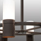 Meyda Lighting Farmington 60" 16-Light Cafe Noir Chandelier With White Statuario Idalight Shade Glass