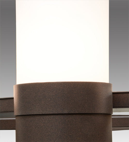 Meyda Lighting Farmington 60" 16-Light Cafe Noir Chandelier With White Statuario Idalight Shade Glass