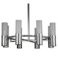 Meyda Lighting Farmington 62" 16-Light Nickel Chandelier With White Frosted Shade Glass