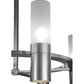 Meyda Lighting Farmington 62" 16-Light Nickel Chandelier With White Frosted Shade Glass