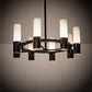 Meyda Lighting Farmington 62" 16-Light Timeless Bronze Chandelier With White Statuario Idalight Shade