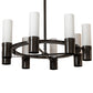 Meyda Lighting Farmington 62" 16-Light Timeless Bronze Chandelier With White Statuario Idalight Shade