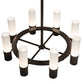 Meyda Lighting Farmington 62" 16-Light Timeless Bronze Chandelier With White Statuario Idalight Shade
