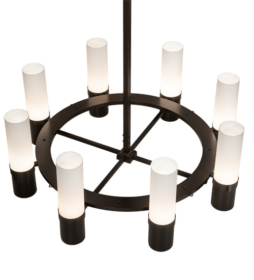 Meyda Lighting Farmington 62" 16-Light Timeless Bronze Chandelier With White Statuario Idalight Shade