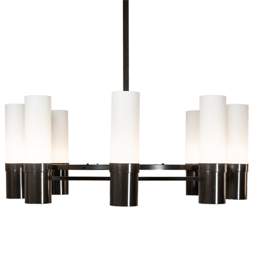 Meyda Lighting Farmington 62" 16-Light Timeless Bronze Chandelier With White Statuario Idalight Shade