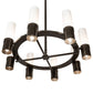 Meyda Lighting Farmington 62" 16-Light Timeless Bronze Chandelier With White Statuario Idalight Shade