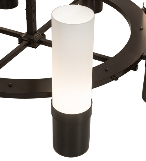Meyda Lighting Farmington 62" 16-Light Timeless Bronze Chandelier With White Statuario Idalight Shade