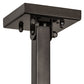 Meyda Lighting Farmington 62" 8-Light Black Chrome Over Nickel Chandelier With White Statuario Idalight Shade