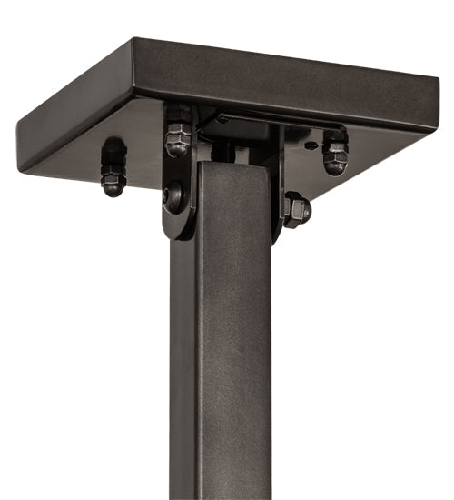 Meyda Lighting Farmington 62" 8-Light Black Chrome Over Nickel Chandelier With White Statuario Idalight Shade