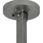 Meyda Lighting Farmington 62" 8-Light Nickel Chandelier With White Frosted Cylindres Shade Glass