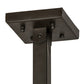 Meyda Lighting Farmington 62" 8-Light Oil Rubbed Bronze Chandelier With White Statuario Idalight Shade