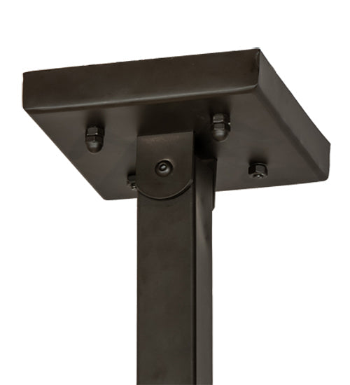 Meyda Lighting Farmington 62" 8-Light Oil Rubbed Bronze Chandelier With White Statuario Idalight Shade