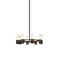 Meyda Lighting Farmington 62" 8-Light Oil Rubbed Bronze Chandelier With White Statuario Idalight Shade