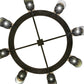 Meyda Lighting Farmington 62" 8-Light Oil Rubbed Bronze Chandelier With White Statuario Idalight Shade