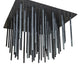 Meyda Lighting Fasci di luce 180" 61-Light Alpha Gray Cascading Pendant Light