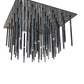 Meyda Lighting Fasci di luce 180" 61-Light Alpha Gray Cascading Pendant Light