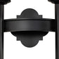 Meyda Lighting Fascia 12" 2-Light Blackwash Wall Sconce With Ivory Faux Candlelight