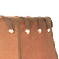 Meyda Lighting Faux Leather 14" Dark Tan Faux Hexagon Shade