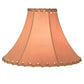 Meyda Lighting Faux Leather 14" Dark Tan Faux Hexagon Shade