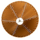 Meyda Lighting Faux Leather 15" Dark Tan Faux Hexagon Shade