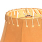 Meyda Lighting Faux Leather 18" Dark Tan Faux Hexagon Shade