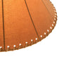 Meyda Lighting Faux Leather 20" Dark Tan Faux Hexagon Shade