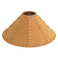 Meyda Lighting Faux Leather 26355 18" Dark Tan Faux Hexagon Shade