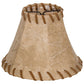 Meyda Lighting Faux Leather 6" Dark Tan Faux Hexagon Shade