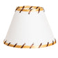 Meyda Lighting Faux Rawhide 6" White & Brown Shade