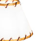 Meyda Lighting Faux Rawhide 6" White & Brown Shade