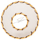 Meyda Lighting Faux Rawhide 6" White & Brown Shade