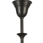 Meyda Lighting Favrile 28" 6-Light Craftsman Brown Early Electric Chandelier With Gold Iridescent Shade Glass