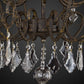 Meyda Lighting Felicia 51" 24-Light Tarnished Aztec Gold Chandelier With Amber Faux Candlelight
