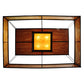 Meyda Lighting Fellowship 72" 8-Light Antique Rust Island Flush Mount Light With Ambra Siena Idalight Shade