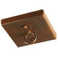 Meyda Lighting Fellowship 72" 8-Light Antique Rust Island Flush Mount Light With Ambra Siena Idalight Shade