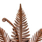 Meyda Lighting Fern 10" Hand Painted Rust Wall Sconce With Ivory Faux Candlelight