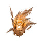 Meyda Lighting Fern 20" Hand Painted Rust Table Lamp
