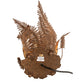 Meyda Lighting Fern 20" Hand Painted Rust Table Lamp