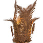 Meyda Lighting Fern 20" Hand Painted Rust Table Lamp